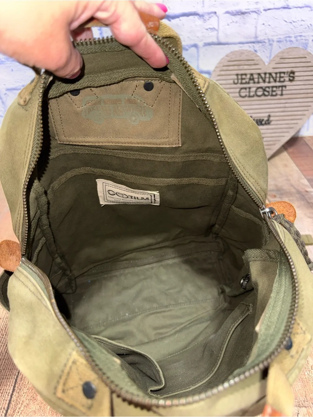 Gootium Backpack Army Green  The Gootium Canvas Backpack in Army Green
